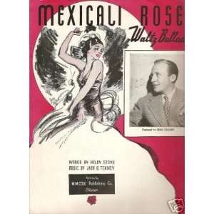 Sheet Music Mexicali Rose Waltz Ballad 72 