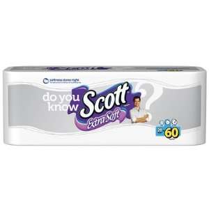 Scott Extra Soft, Mega Roll, (3X Regular), 1 Ply, White  