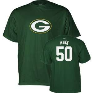 Hawk Reebok Name and Number Green Bay Packers T Shirt:  