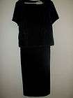   Howard Midnight Blue Mother of the Bride Dress Size 18 Women Gown Long