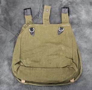 WWII German Army Soldiers Canvas Bread Bag Sack & Sling Strap 