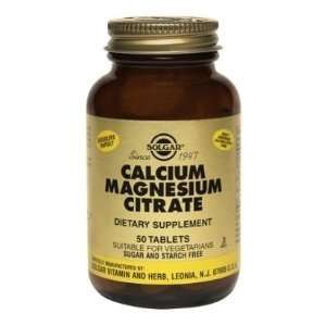  Calcium Magnesium Citrate 50 Tabs 2 Pack: Health 