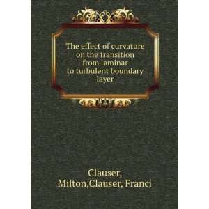   laminar to turbulent boundary layer Milton,Clauser, Franci Clauser