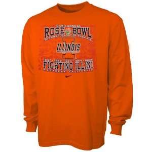   Orange 2008 Rose Bowl Bound Long Sleeve T shirt: Sports & Outdoors