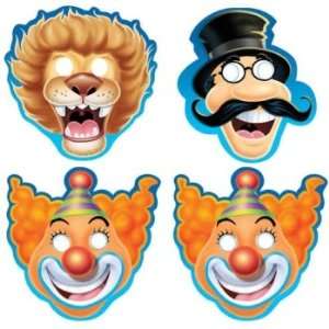  Big Top Circus Paper Masks 8 Per Pack Toys & Games