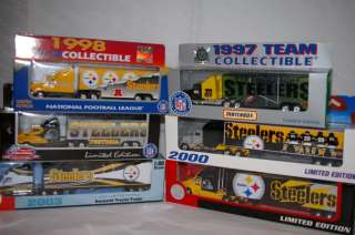NEW NFL PITTSBURGH STEELERS Die cast Truck Trailer Collectibles 1998 