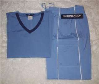NWT Medical Scrubs Uniform, Luxury Touch Stretch Lg.  