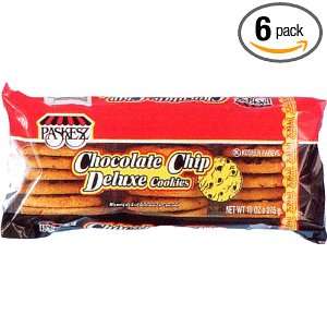Paskesz Chocolate Chip Deluxe Cookies, 12 Ounce Packages (Pack of 6 
