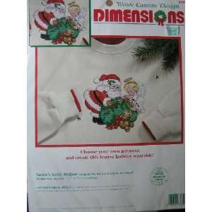   Christmas Waste Canvas Counted Cross Stitch Kit Arts, Crafts & Sewing