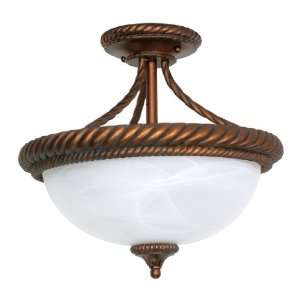 Nuvo Lighting Semi Flush 60 028 Tet A Tet Traditional Close to Ceiling 