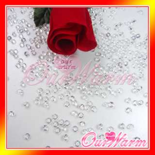 1000 Clear 4 Sizes Diamond Confetti Wedding Party Decor  