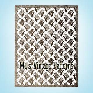 Vintage 1940 Mail Order Quilt Pattern ~ Tulip  