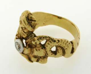 Vintage Fortune Teller Diamond 14k gold Ring  