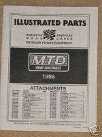 MTD 1996 Ride On Mower Attachments Illstrd Parts Guide  