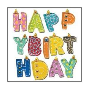   Dimensional Stickers   Happy Birthday Word: Arts, Crafts & Sewing