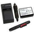 Battery/ LCD Cleaner/ Chargers for Canon EOS 1100D/ Rebel T3/ LP E10