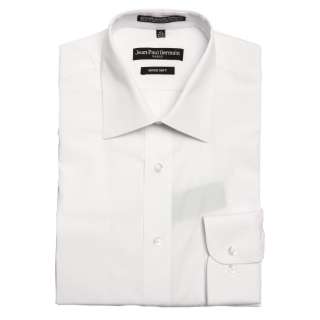 Jean Paul Germain Mens White Convertible Cuff Dress Shirt   
