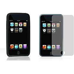 iPod Touch 2 Silicone Skin Black Protector Case  Overstock
