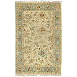 Hand knotted Legacy Cream Wool Rug (8 x 11)  