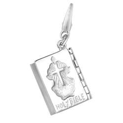 Sterling Silver Bible Charm  