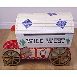 Kids Cowboy Carriage Storage Toy Box  Overstock