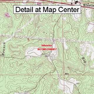 USGS Topographic Quadrangle Map   Whistler, Mississippi (Folded 