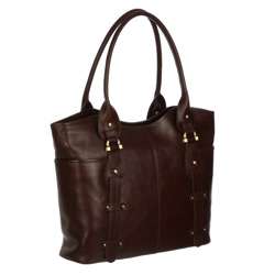 Etienne Aigner Ambitious Leather Tote Bag  Overstock