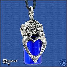 LOT Mother & Child Heart Glass Oil Bottle Necklace  
