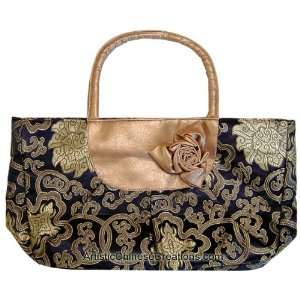  Chinese Gifts Chinese Silk Handbag   Wealth Flowers