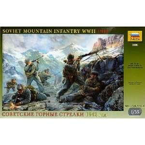    Soviet Mountain Infantry WWII (6) 1/35 Zvezda Toys & Games