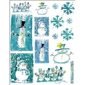   Black Christmas Sticker Sheet 7X9 Joyous Season