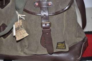 Ralph Lauren RRL Leather & Heavy Canvas Duffle Bag  