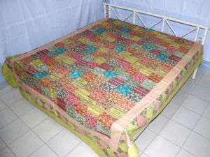 New Designer Ethnic Patchwork Bedspread Bedsheet Set  