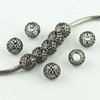 NET BALL EUROPEAN BIG HOLE CHARM LOOSE BEADS JEWELRY FINDINGS 10MM FIT 