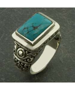 Sterling Silver Turquoise Ring (Indonesia)  