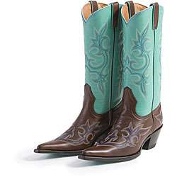 Lane Womens Santa Fe Turquoise Cowboy Boots  