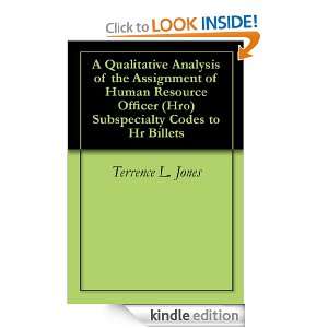 Qualitative Analysis of the Assignment of Human Resource Officer (Hro 