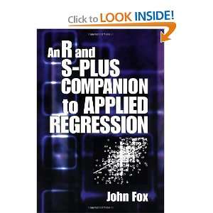  An R and S Plus Companion to Applied Regression [Paperback 