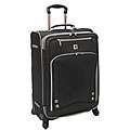 American Flyer Black Elite Quattro 25 Upright Suitcase   