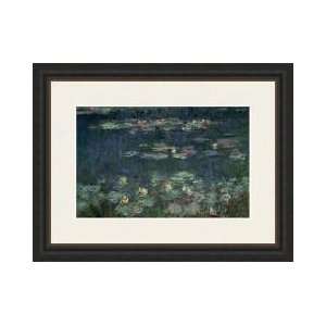  Waterlilies Green Reflections 191418 right Section Framed 