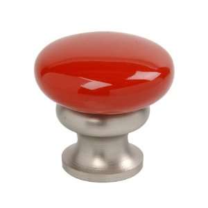  Mushroom Metal Knob Candy Red 1 1/4 Home Improvement