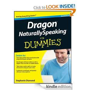 Dragon NaturallySpeaking For Dummies Stephanie Diamond  