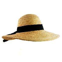 Natural Straw Tilted Brim Ladies Sun Hat  Overstock