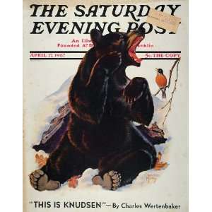  1937 SEP Cover End Hibernation Bear Robin Jack Murray 