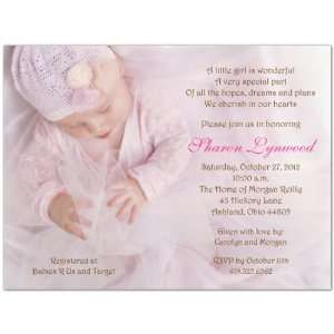  Pinky Baby Shower Invitations   Set of 20 Baby
