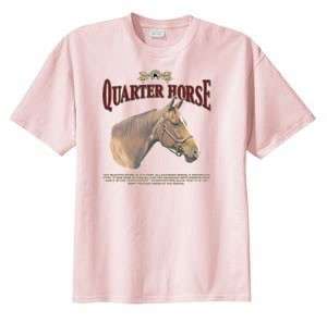 Quarter Horse History T Shirt  S  6x  Choose Color  