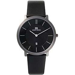 Danish Design Mens Ultra slim Black Titanium Watch  