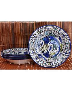 Handmade Old World Design Pasta Bowl Set (Tunisia)  Overstock
