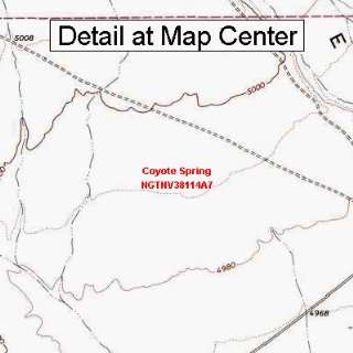  USGS Topographic Quadrangle Map   Coyote Spring, Nevada 