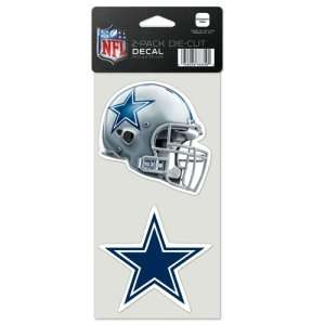  Dallas Cowboys Set of 2 Die Cut Decals: Sports & Outdoors